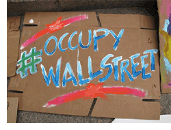 #Occupy Wall Street sign